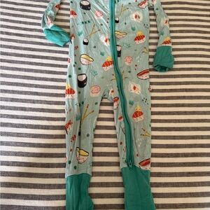 Little Sleepies Sushi Print Pajama Set - Aqua